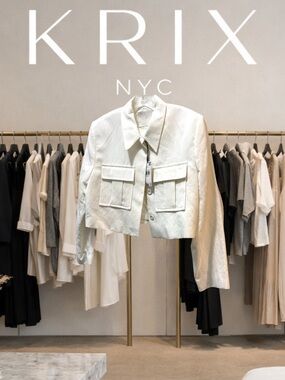 NWT Mango 100% Cotton "Lugo" Cropped Utility Jacket - Size L - Pristine